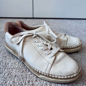 Dolce Vita Cream and Tan Espedrille Sneakers